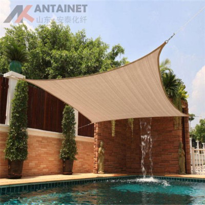 100% Virgin HDPE High Shade Rate Plastic Sun Shade Sails